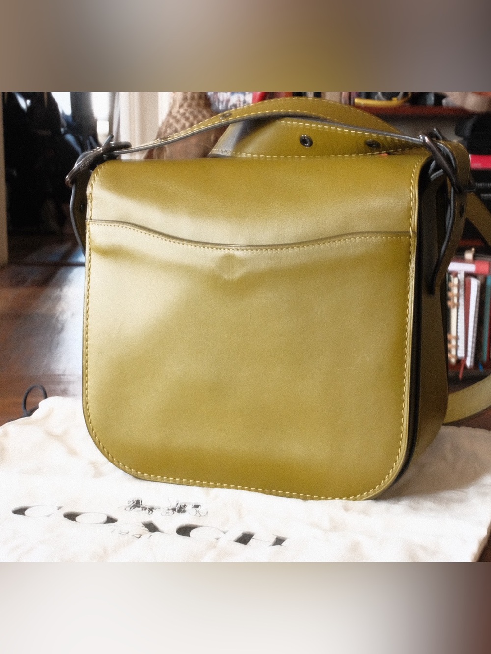 Coach Olive Green Archive Courier 1941 Crossbody Saddle Bag - Women - Picture 2 of 9